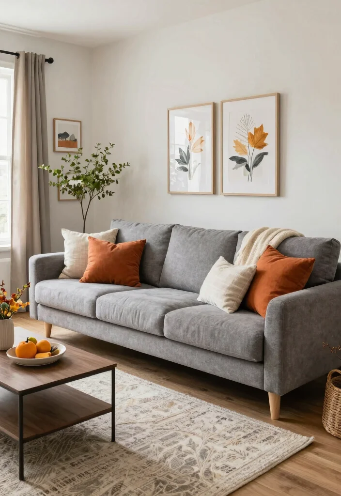15 Scandinavian-Inspired 3+2 Sofa Living Room Ideas for Classic Balanced Seating - 15. Seasonal Swaps 1