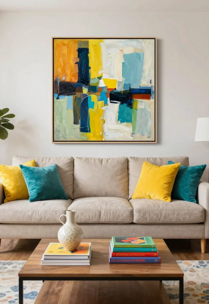 15 Scandinavian-Inspired 3+2 Sofa Living Room Ideas for Classic Balanced Seating - 8. Bold Accents 1