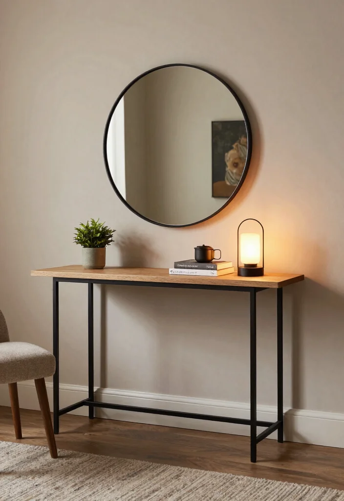 15 Study Table in Living Room Ideas: Smart Dual Purpose - 3. Convert a Console Table 1
