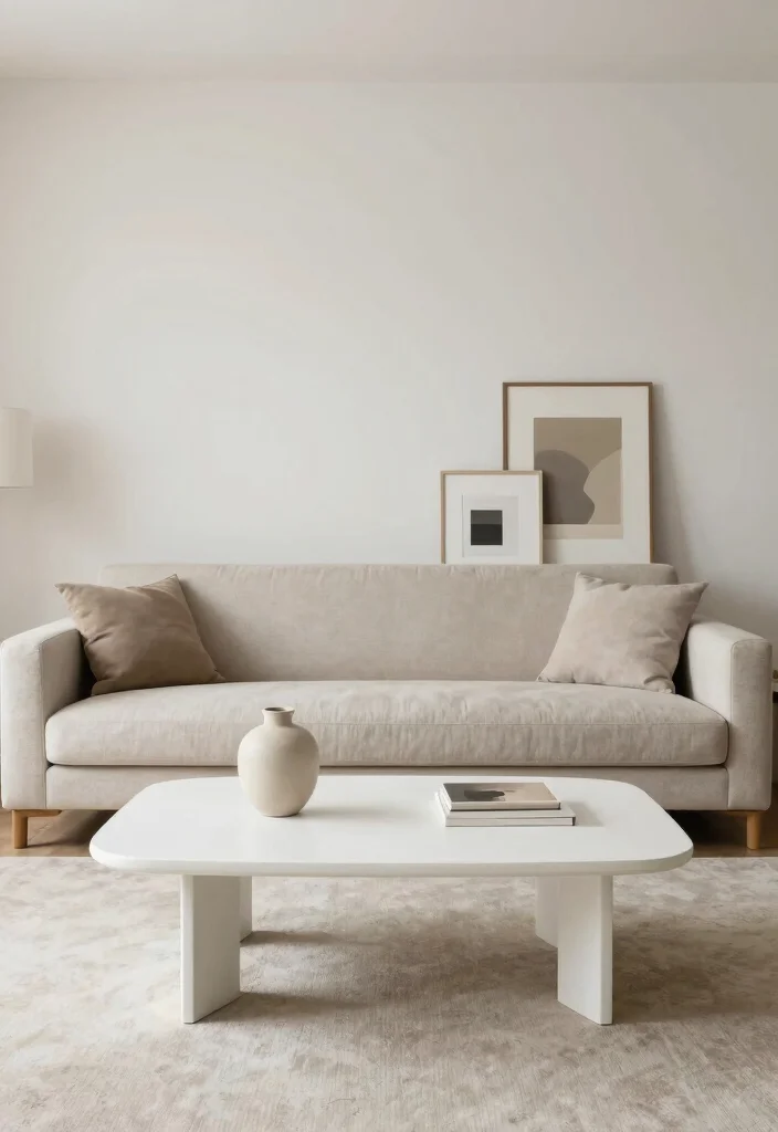 15 White Coffee Table Living Room Ideas for a Clean Modern Look - 14. Elegant Simplicity 1