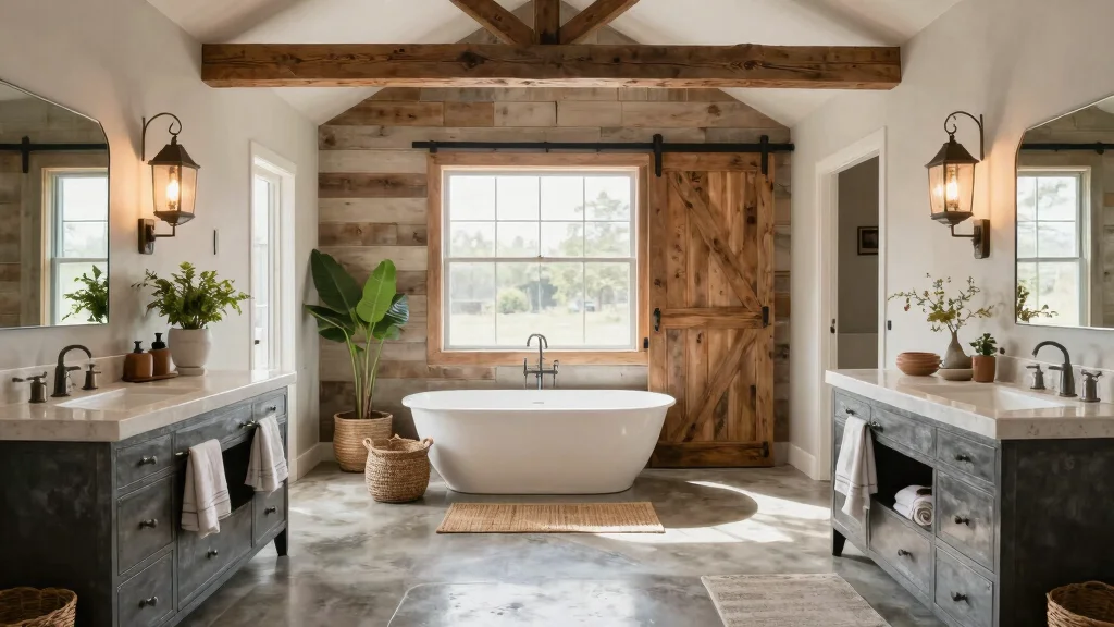 16 Barndominium Bathroom Ideas With Rustic Modern Style