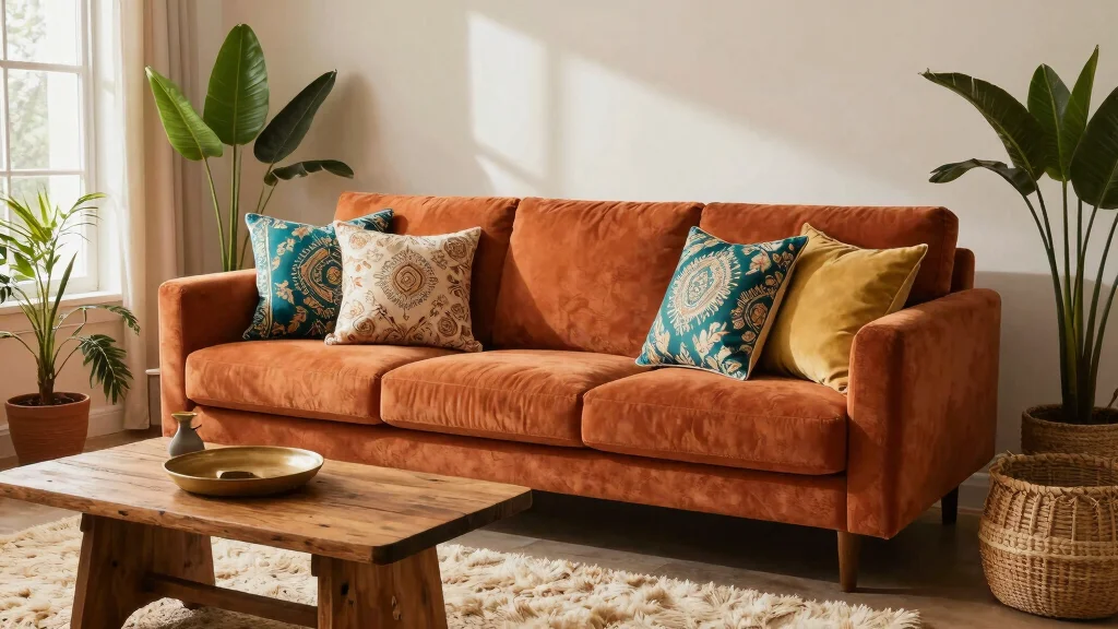 16 Burnt Orange Sofa Living Room Ideas for a Warm Trendy Vibe