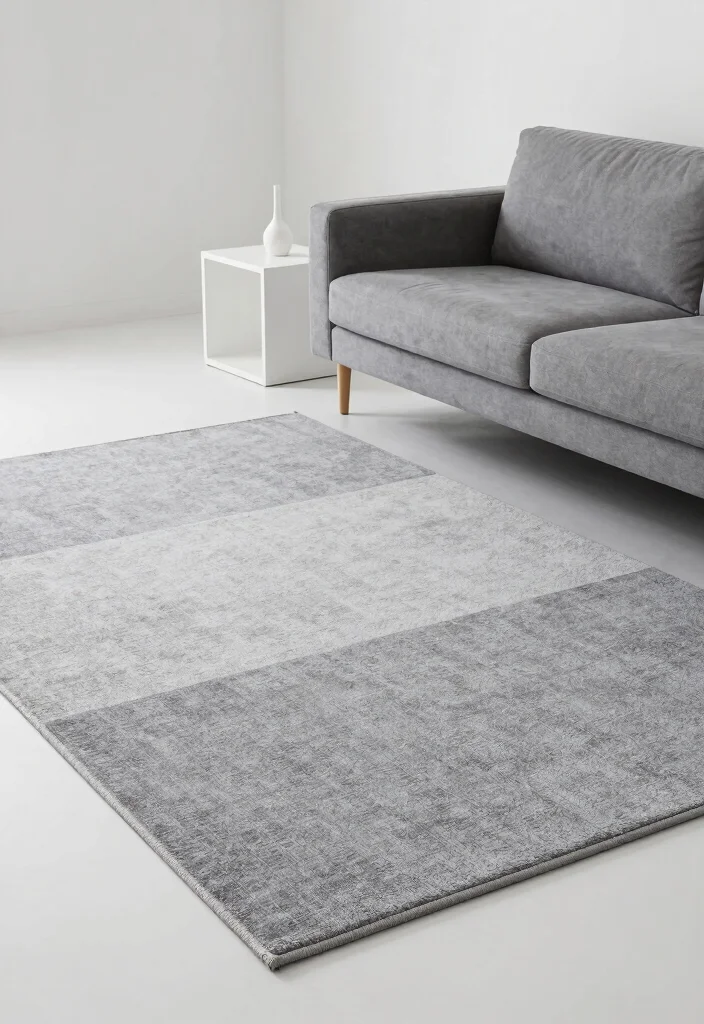 16 Cool Rugs Living Room Ideas: Unique Standout Styles - 11. Monochromatic Styles 1