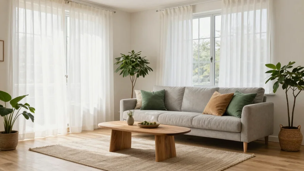 16 Cotton Curtains Living Room Ideas: Soft Natural Texture