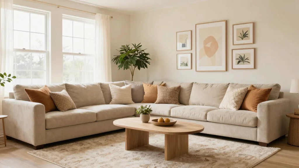 16 Cream Living Room Walls Ideas: Soft Warm Backdrop