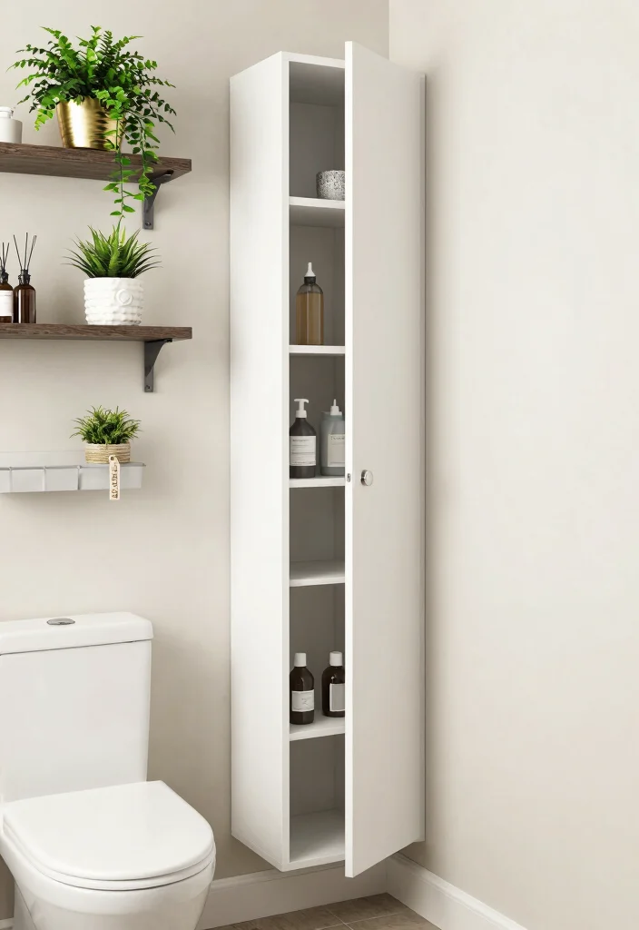 16 Downstairs Bathroom Ideas That Feel Welcoming - 15. Utilize Vertical Space 1