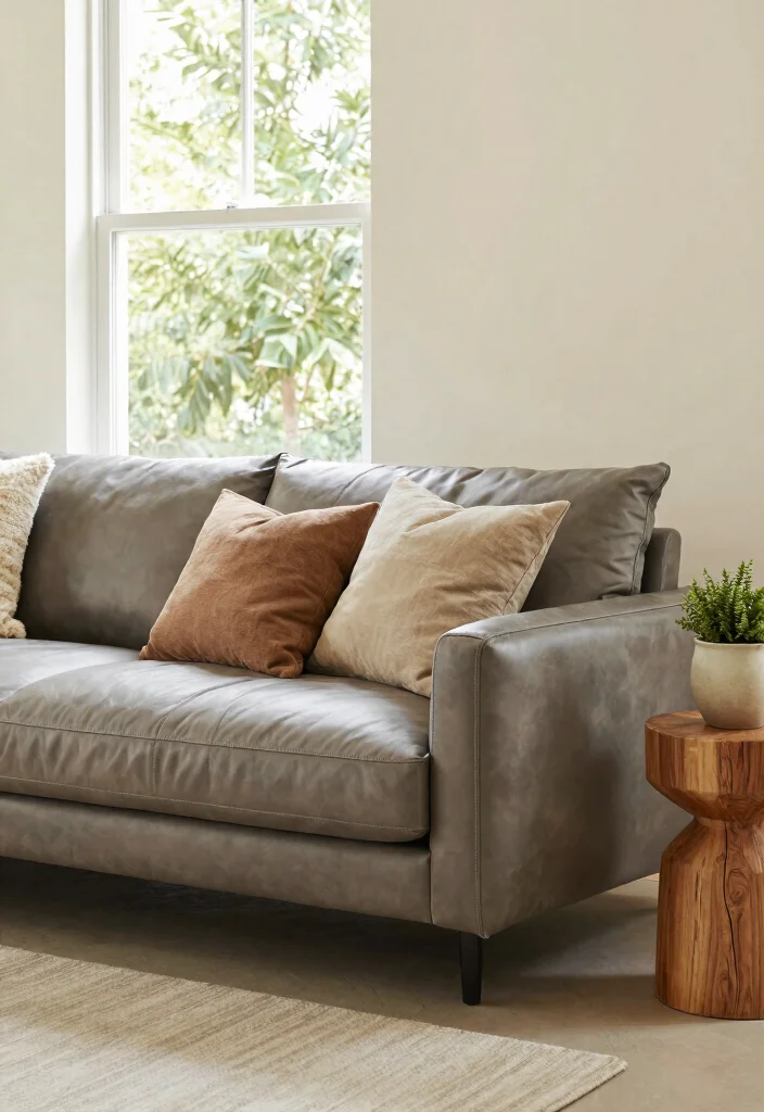 16 Leather Couches Living Room Ideas for Classic Versatile Looks - 1. Eco-Friendly Chic with Recycled Leather 1