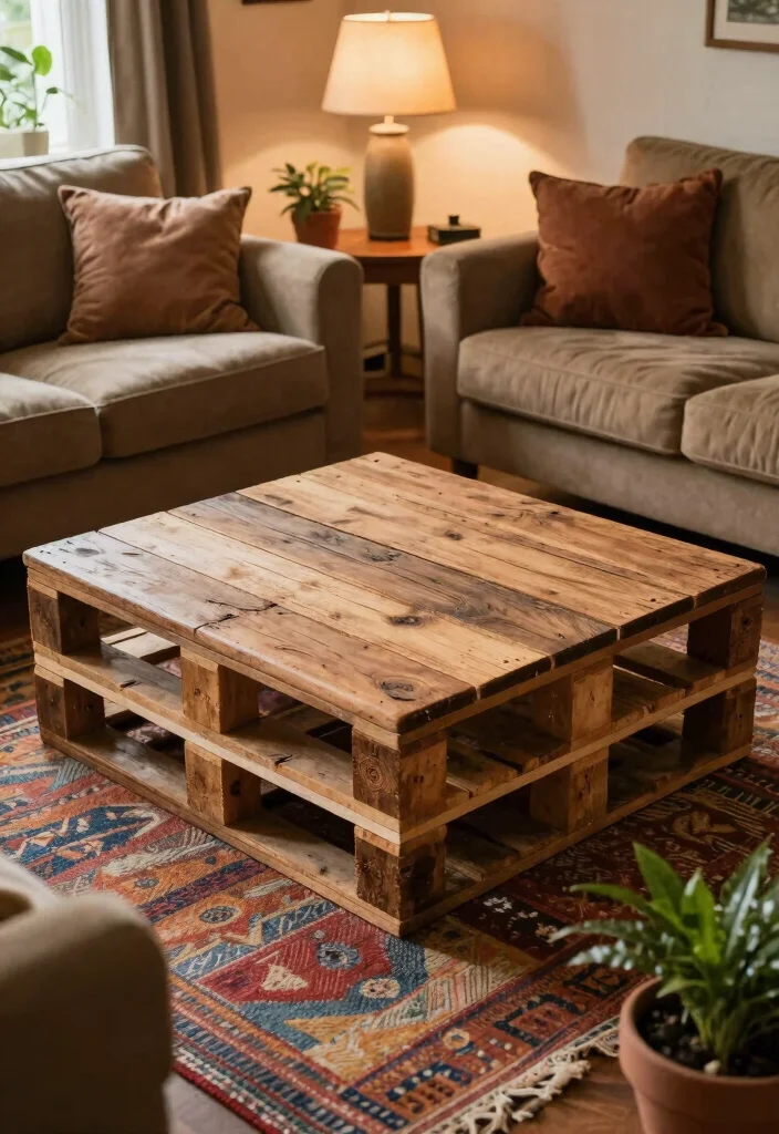 16 Living Room Table DIY Ideas: Budget-Friendly Projects - 1. Reclaimed Wood Coffee Table 1