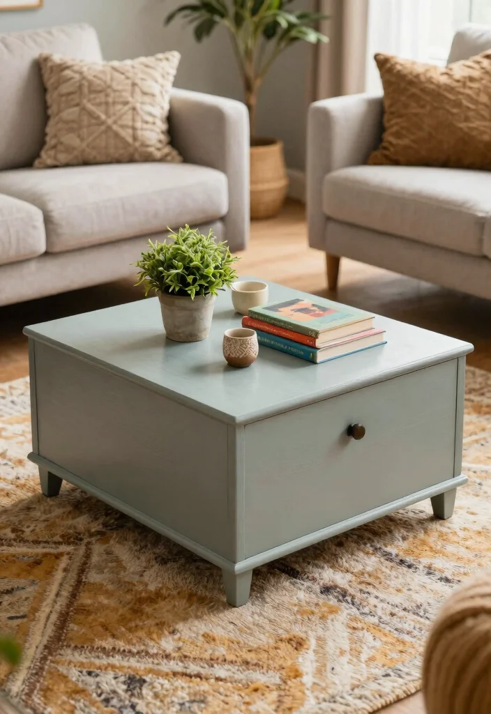 16 Living Room Table DIY Ideas: Budget-Friendly Projects - 14. Wooden Box Coffee Table 1