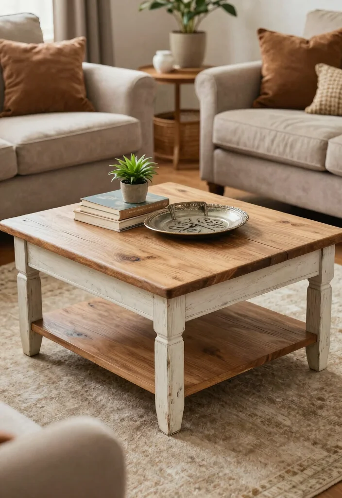 16 Living Room Table DIY Ideas: Budget-Friendly Projects - 9. Vintage Door Coffee Table 1