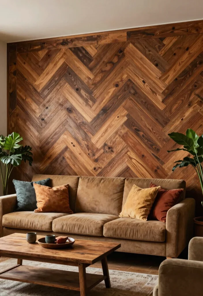 16 Living Room Wall Paneling Ideas: Texture, Depth, Style - 1. Reclaimed Wood Panels 1