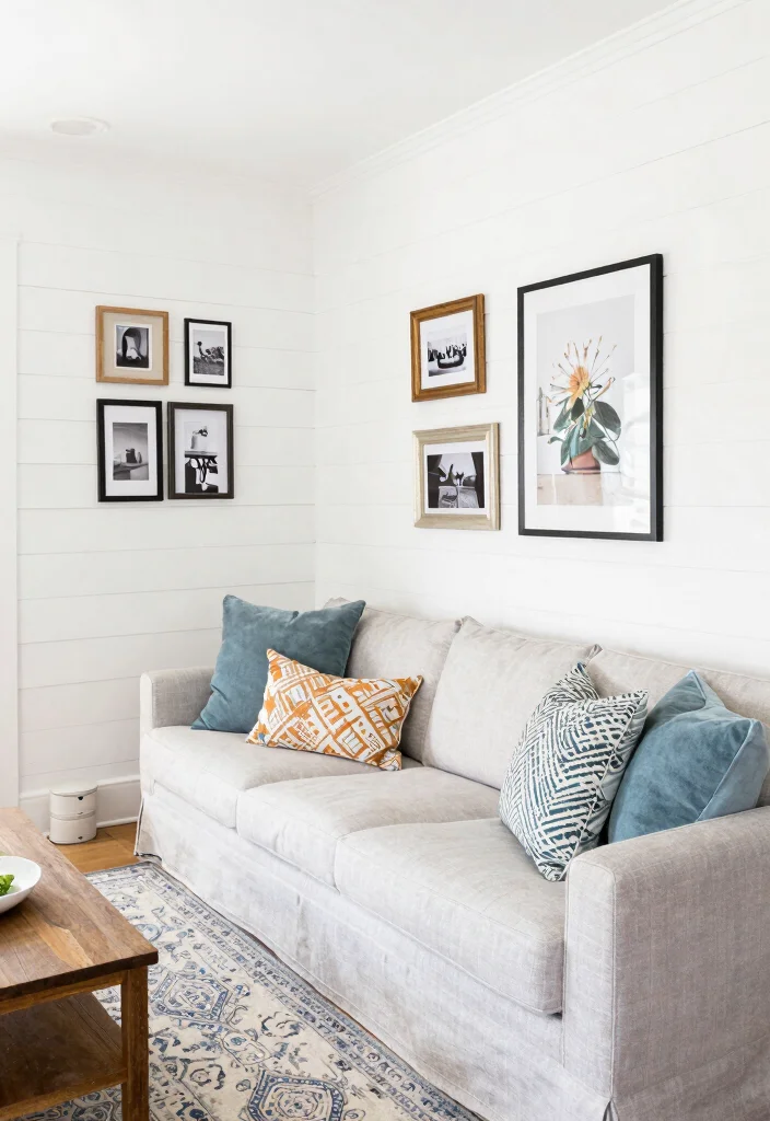 16 Living Room Wall Paneling Ideas: Texture, Depth, Style - 8. Shiplap Walls 1