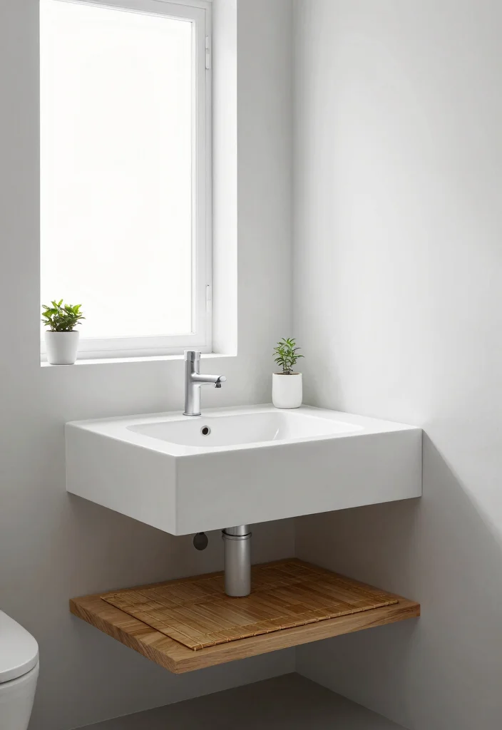 16 Offset Sink Bathroom Vanity Ideas For Creative Layouts - 1. Sleek Minimalist White Vanity 1
