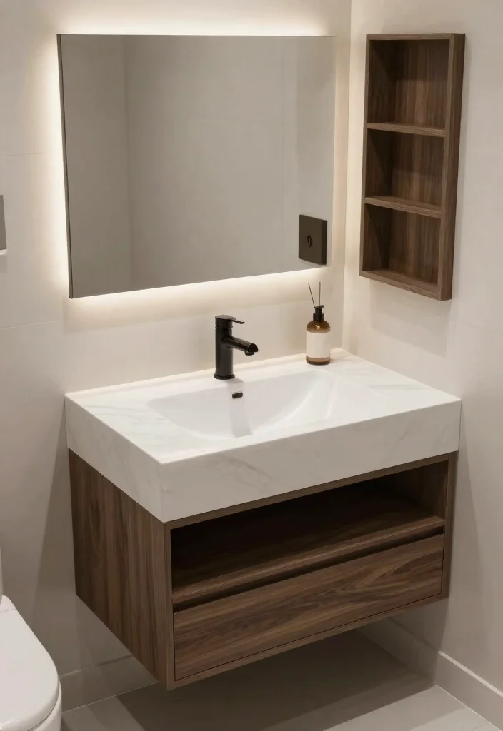 16 Offset Sink Bathroom Vanity Ideas For Creative Layouts - 15. Custom Built-In Vanities 1