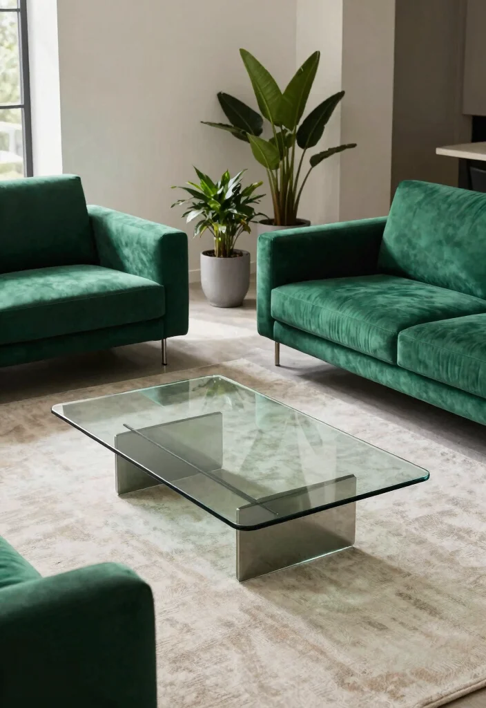 17 Double Sofa Living Room Layout Ideas for Symmetrical Comfort - 15. Chic Contemporary Style 1