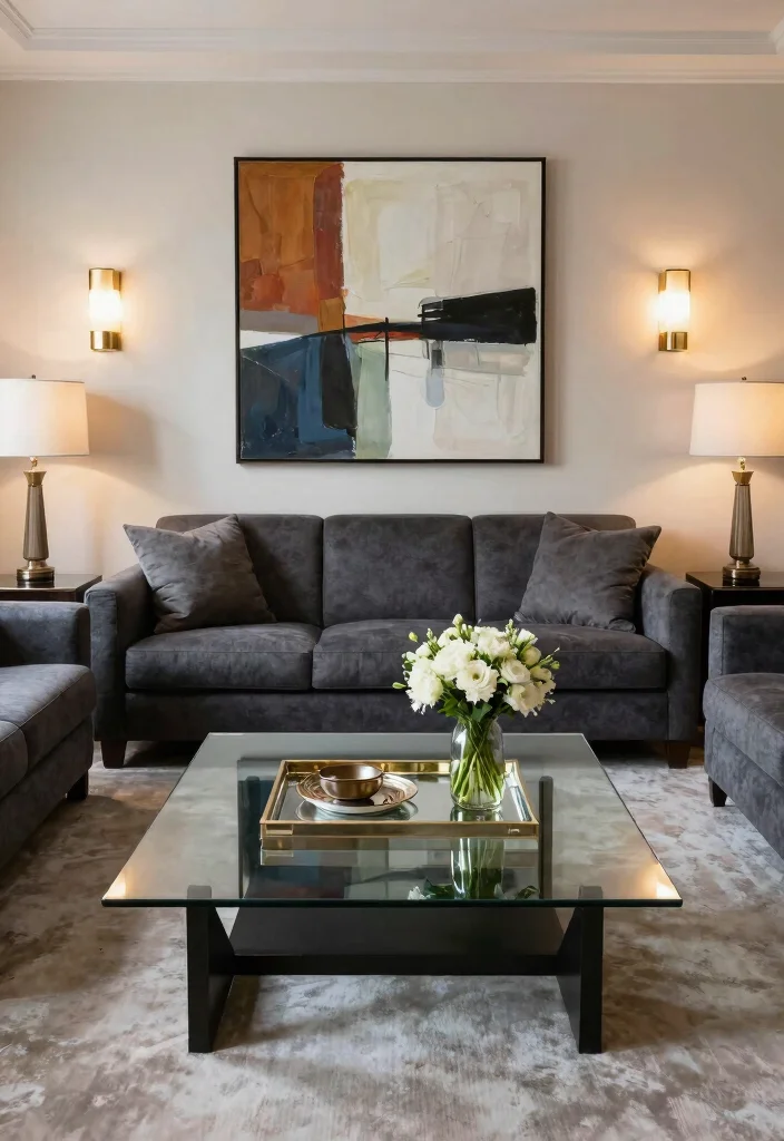 17 Double Sofa Living Room Layout Ideas for Symmetrical Comfort - 3. Symmetrical Elegance 1