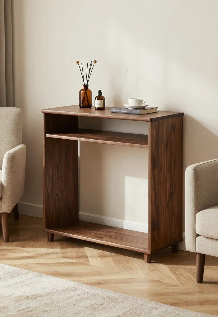 17 Living Room Console Table Ideas Stylish Functional Decor - 10. Compact Console Solutions 1