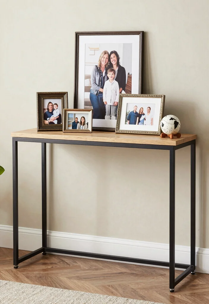 17 Living Room Console Table Ideas Stylish Functional Decor - 16. Personalized Touches 1