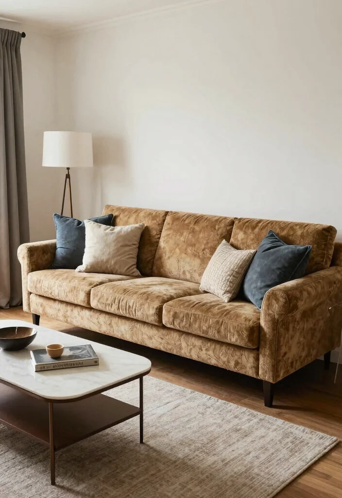 17 Living Room With Corner Sofa Ideas: Cozy Efficient Layout - 16. Vintage Corner Sofa with Modern Twists 1