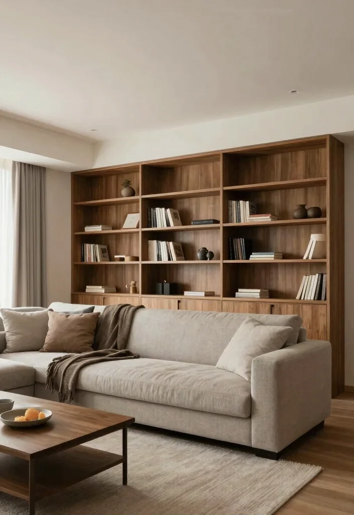 17 Living Room With Corner Sofa Ideas: Cozy Efficient Layout - 17. Corner Sofa with Custom Built-ins 1