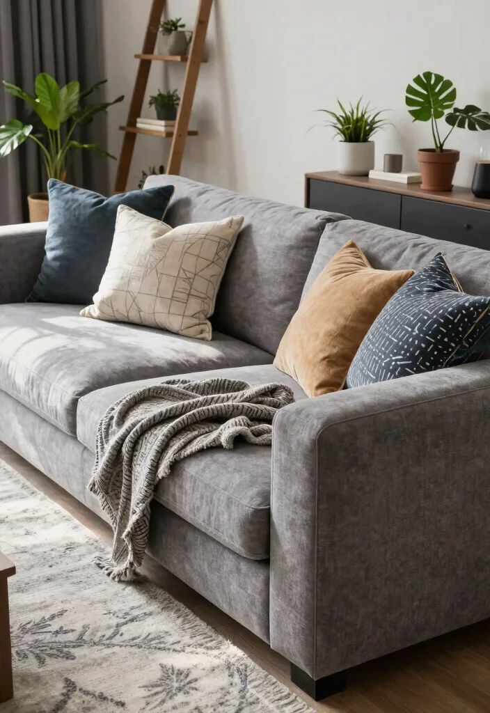 17 Modular Couch Living Room Ideas: Smart Space Saving Design - 13. The Artfully Layered Modular Couch 1