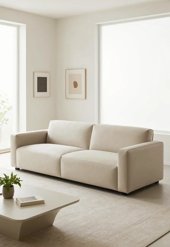 17 Modular Couch Living Room Ideas: Smart Space Saving Design - 5. Minimalist Modular Couch 1
