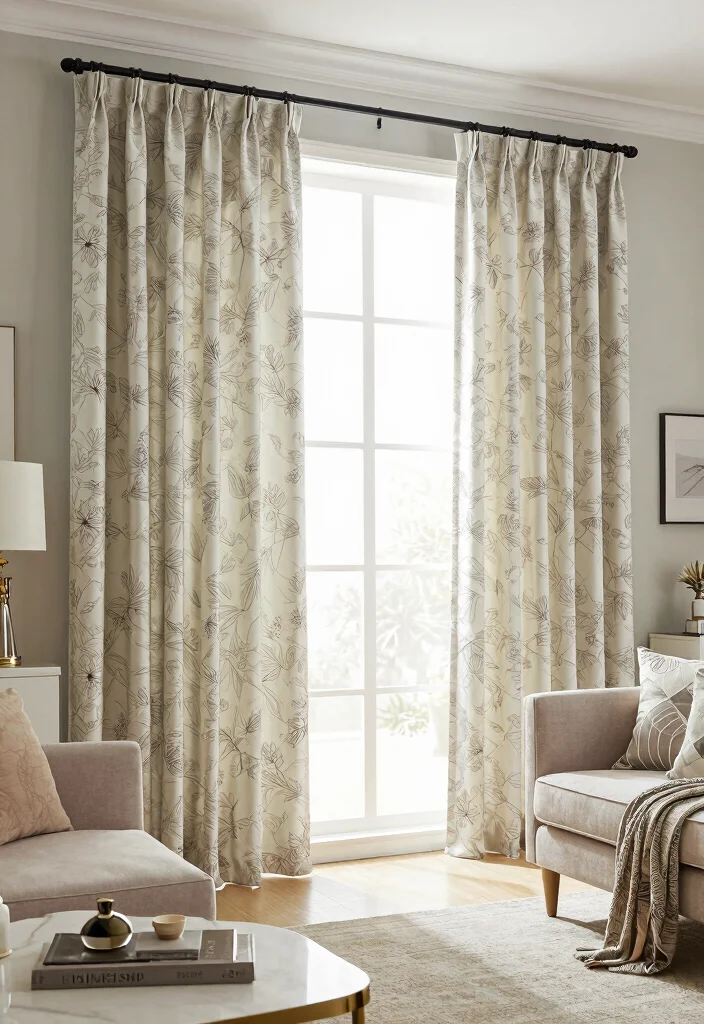 17 Pleated Curtains Living Room Ideas Tailored Timeless Look - 16. Custom Designs 1