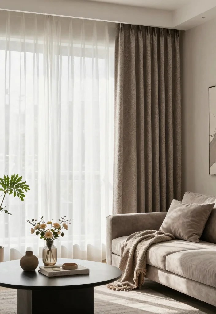 17 Pleated Curtains Living Room Ideas Tailored Timeless Look - 3. Layered Textures 1