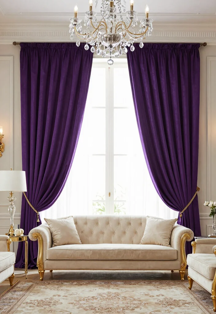 17 Pleated Curtains Living Room Ideas Tailored Timeless Look - 6. Floor-Length Drama 1