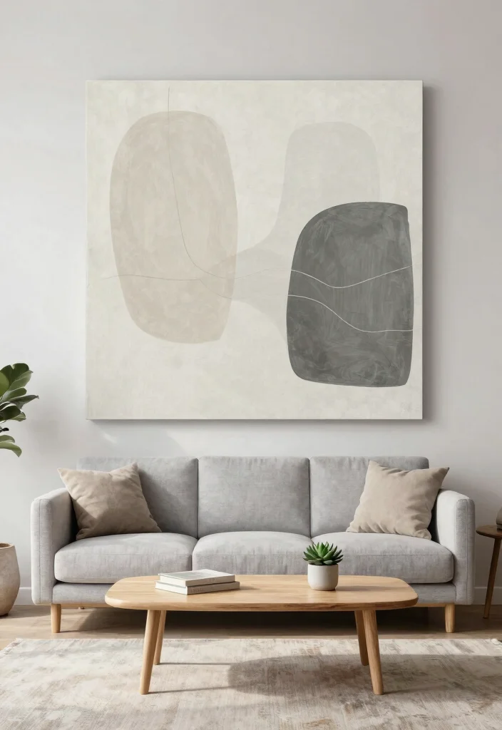 17 Wall Painting for Living Room Ideas Artistic Statement - 16. Minimalist Aesthetics 1