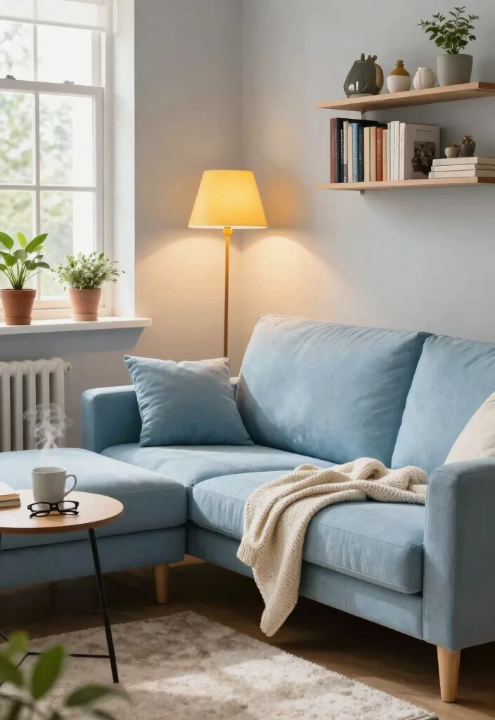 18 L Shaped Sofa Living Room Layout Ideas: Space Smart Flow - 1. The Cozy Reading Nook Layout 1