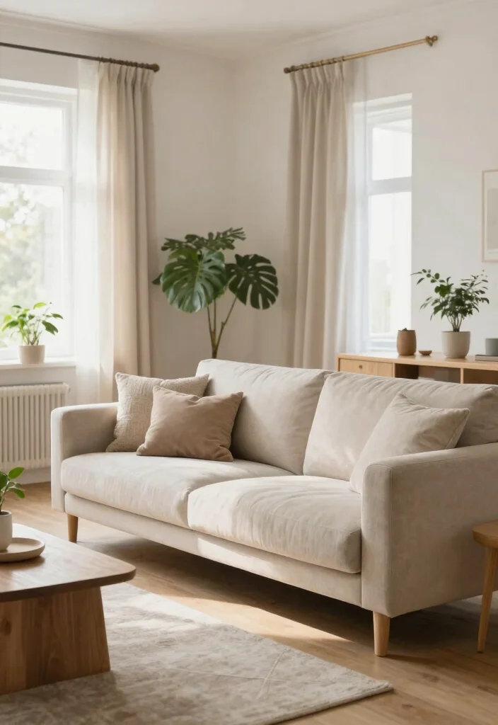 18 L Shaped Sofa Living Room Layout Ideas: Space Smart Flow - 13. The Scandinavian Serenity Layout 1