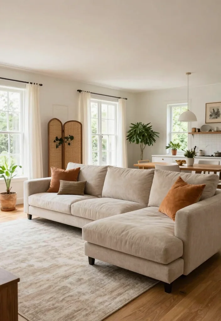 18 L Shaped Sofa Living Room Layout Ideas: Space Smart Flow - 7. The Open Concept Layout 1