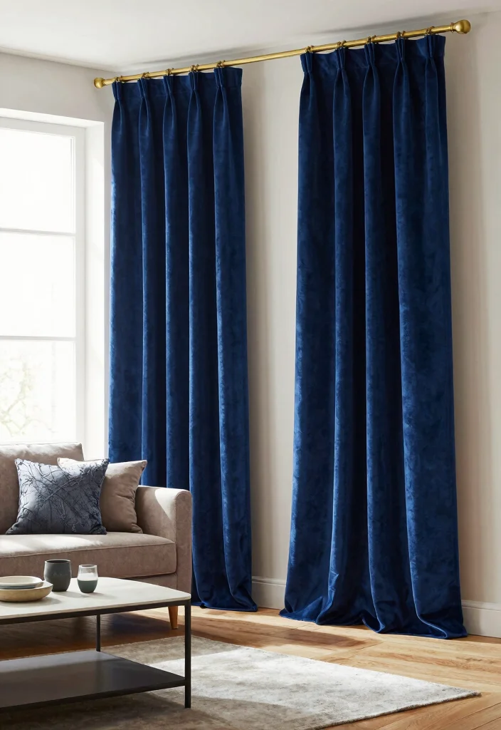 18 Luxury Curtains Living Room Ideas Hotel Worthy Draping - 1. Eco-Luxe Velvet Drapes 1