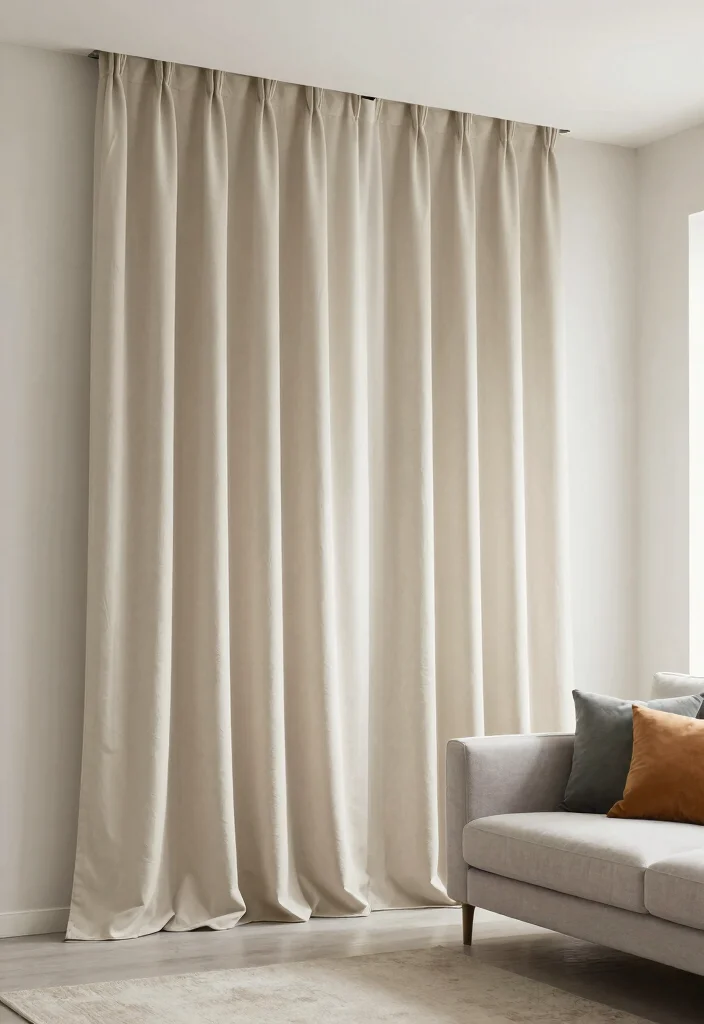 18 Luxury Curtains Living Room Ideas Hotel Worthy Draping - 12. Minimalist Neutral Tones 1