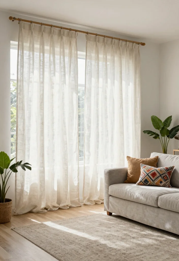 18 Luxury Curtains Living Room Ideas Hotel Worthy Draping - 2. Organic Linen for Airy Vibes 1