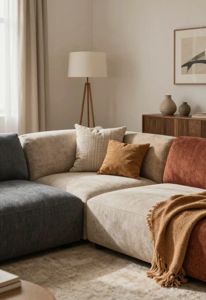 18 Modular Couch Living Room Ideas: Flexible Modern Layouts - 18. Personal Touches with Custom Modular Couches 1