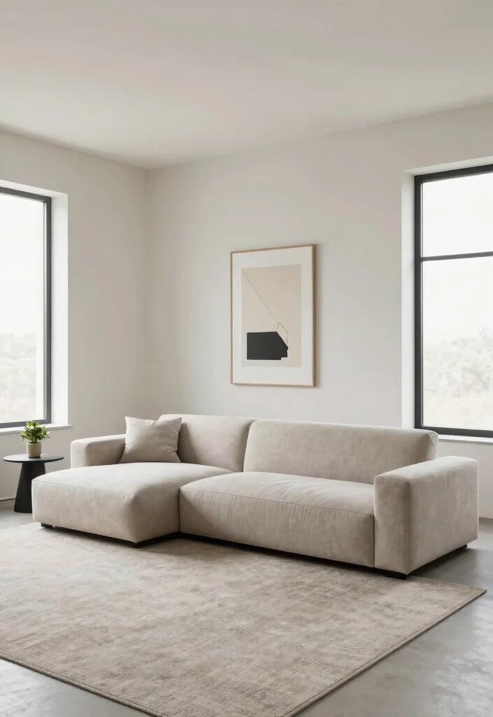 18 Modular Couch Living Room Ideas: Flexible Modern Layouts - 4. Minimalist Modular Couch Design 1