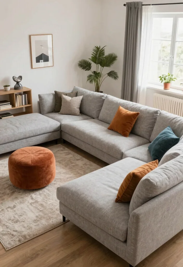 18 Modular Couch Living Room Ideas: Flexible Modern Layouts - 7. Versatile Modular Sections for Multi-Purpose Rooms 1