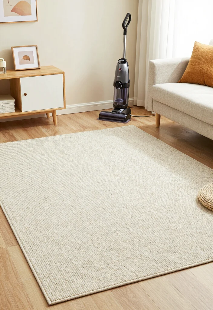 18 Rug Living Room Placement Ideas: Designer Approved Tips - 10. Maintenance Matters 1