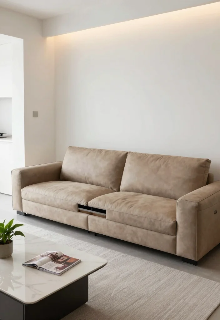 18 Sectional Couch Living Room Layout Ideas for Perfect Flow - 5. Sectional Couch with a Built-In Storage 1