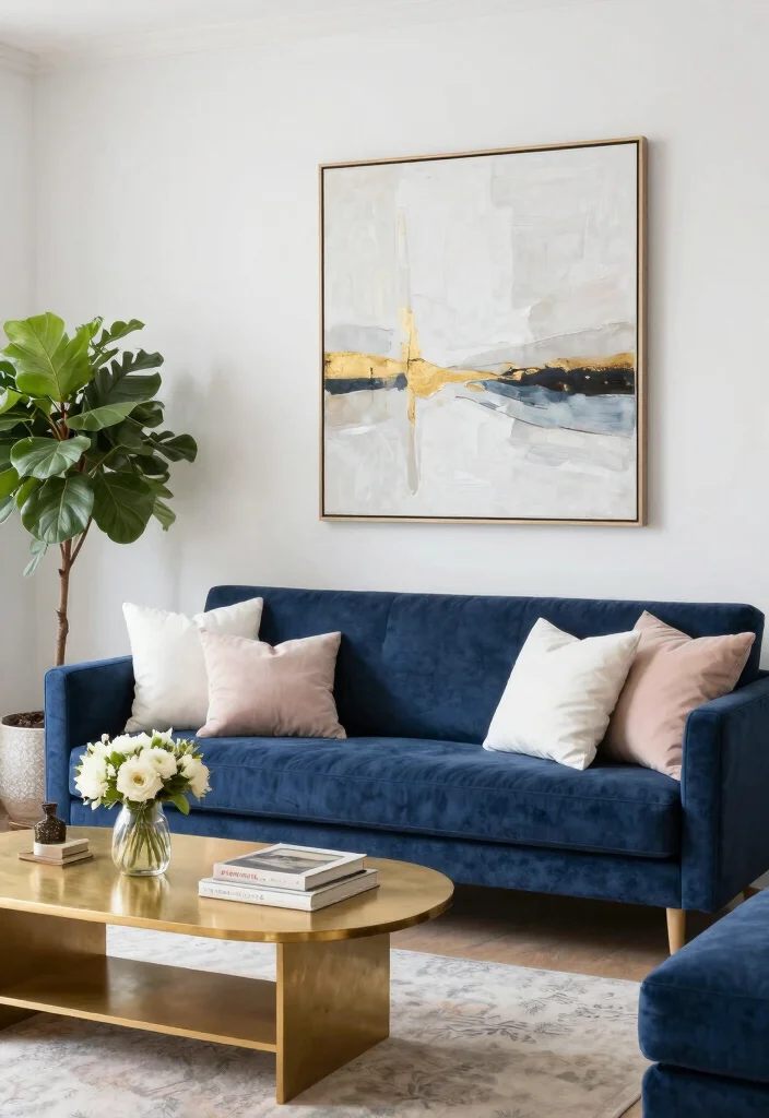 18 Sofa Colors for Living Room Ideas Perfect Palette Picks - 1. Classic Navy Blue: Timeless Elegance 1