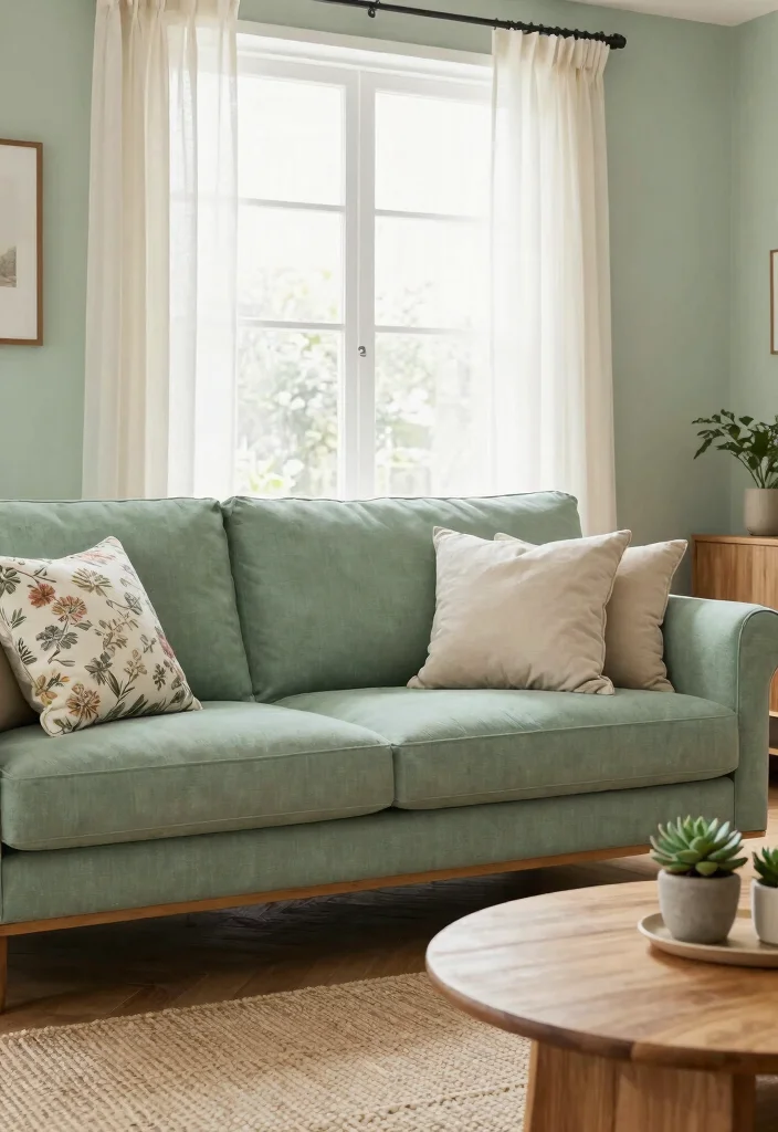 18 Sofa Colors for Living Room Ideas Perfect Palette Picks - 2. Soft Sage Green: Nature's Embrace 1
