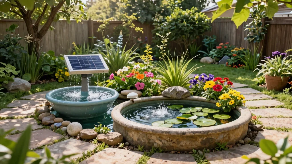 12 Backyard Water Feature Ideas That Run Without a Buried Line