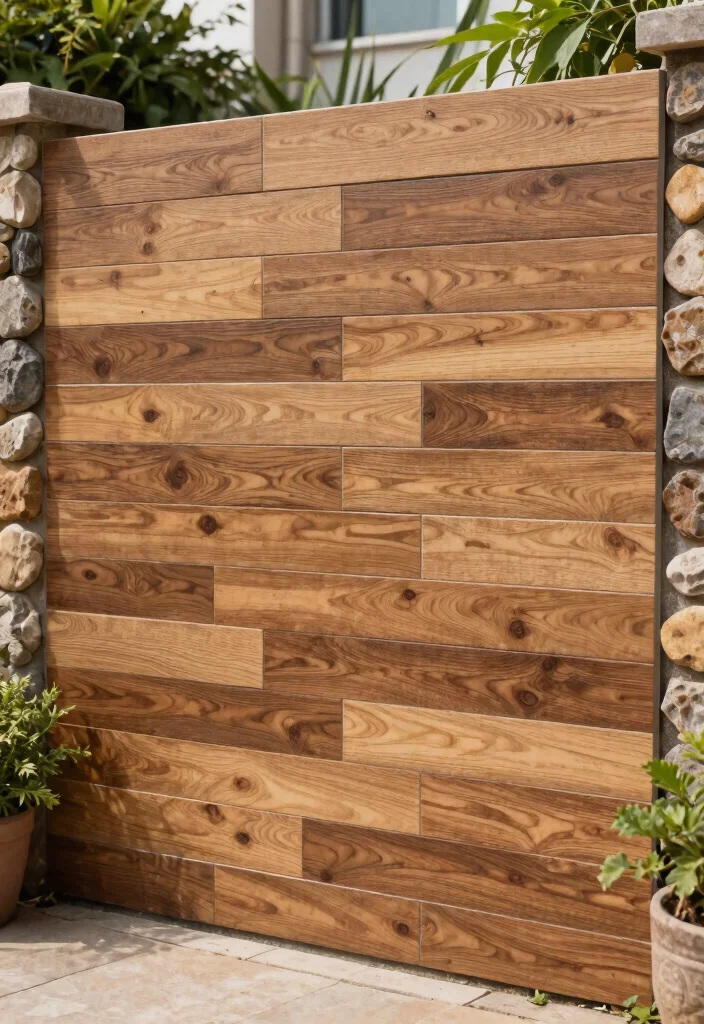12 Elevation Tiles Outdoor Wall Ideas That Protect Against Weather Damage - 6. Wood-Look Tiles 1