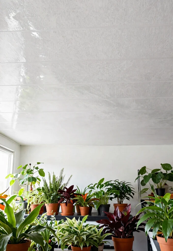 12 Gypsum Board Ceiling Ideas That Cover Damage Without Demolition - 9. Vinyl Gypsum Board Finishes for Easy Cleaning 1