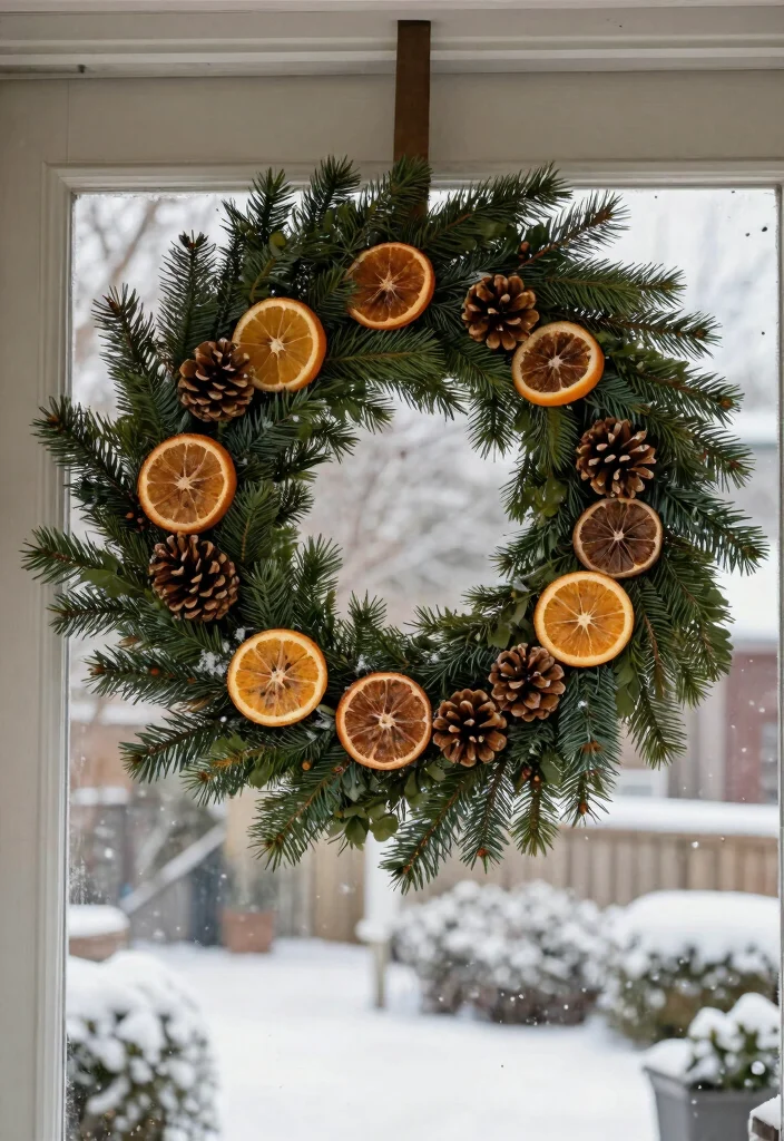 12 January Porch Decor Inspirations That Fill the Gap After Christmas - 6. Winter Wreaths 1