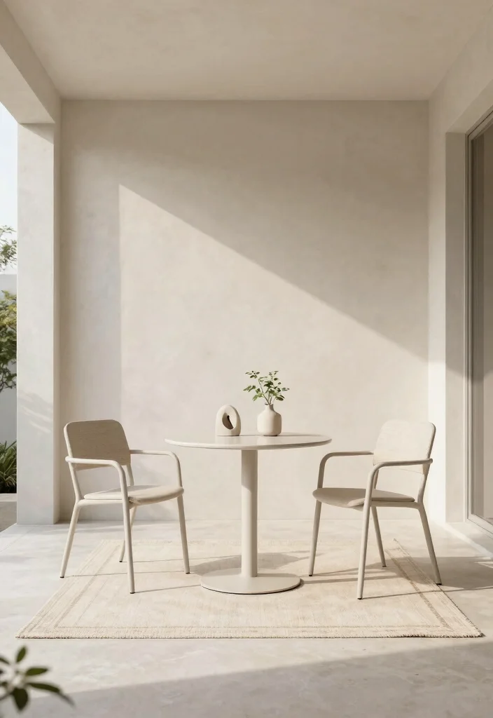 12 Small Porch Decor Ideas That Don't Make a Tiny Space Feel Crowded - 3. Minimalist Decor Accents 1