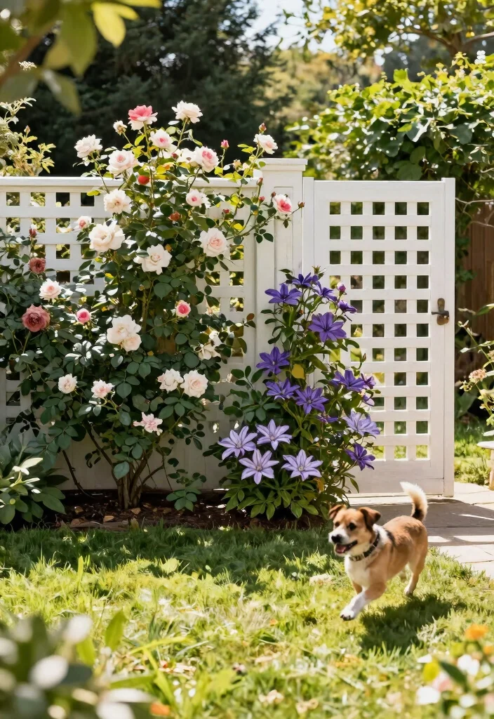 14 Front Garden Fence Ideas That Keep Dogs In Without Blocking Views - 1. Stylish Lattice Fencing 1
