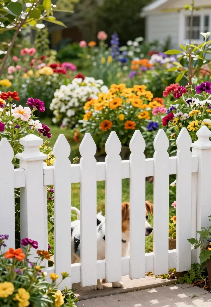 14 Front Garden Fence Ideas That Keep Dogs In Without Blocking Views - 3. Classic Picket Fences 1